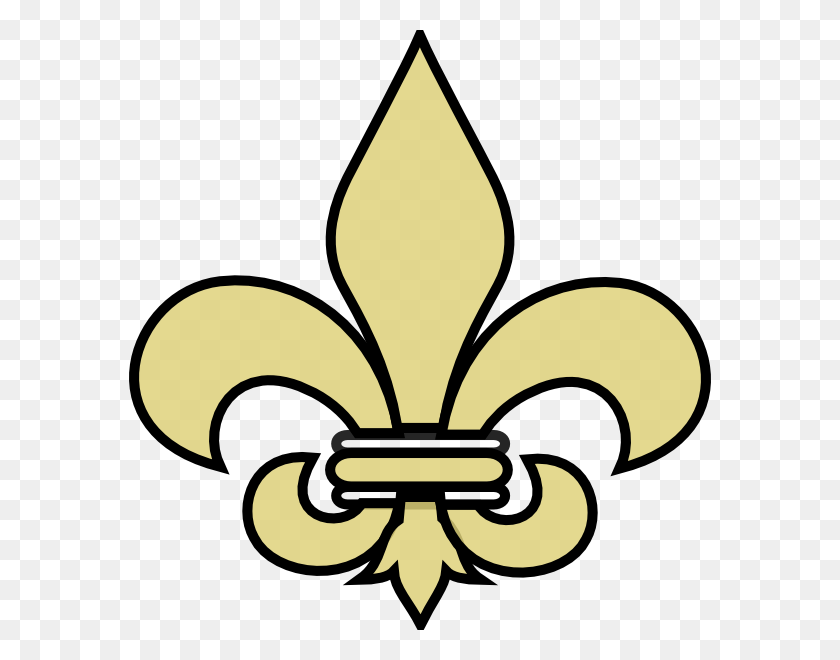 582x600 Go Saints Clip Art, Fleur De - New Orleans Saints Clipart