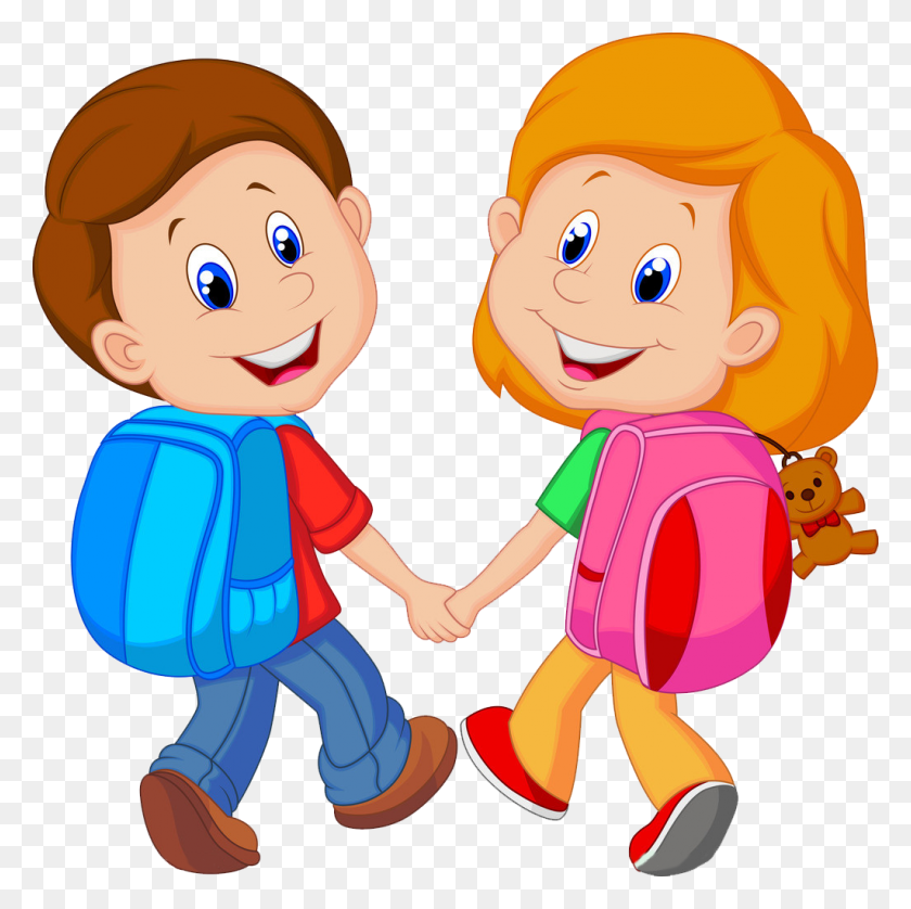 1024x1022 Go To School Clip Art Free Vectors Make It Great! - Kids Playing With Toys Clipart