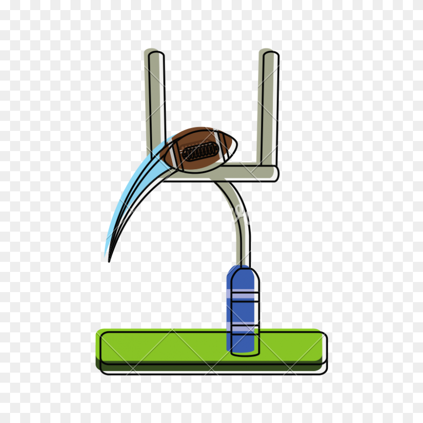 800x800 Goal Post American Football Related Icon Image Vector - Football Goal Post Clipart