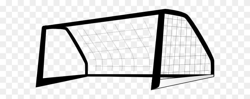 600x275 Goal Post Enlarged Ltblackgt Clip Art - Volleyball Net Clipart