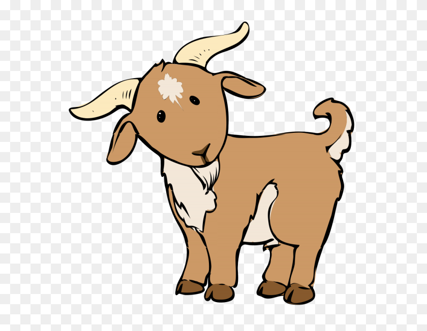 600x593 Goat Clip Art - White Goat Clipart