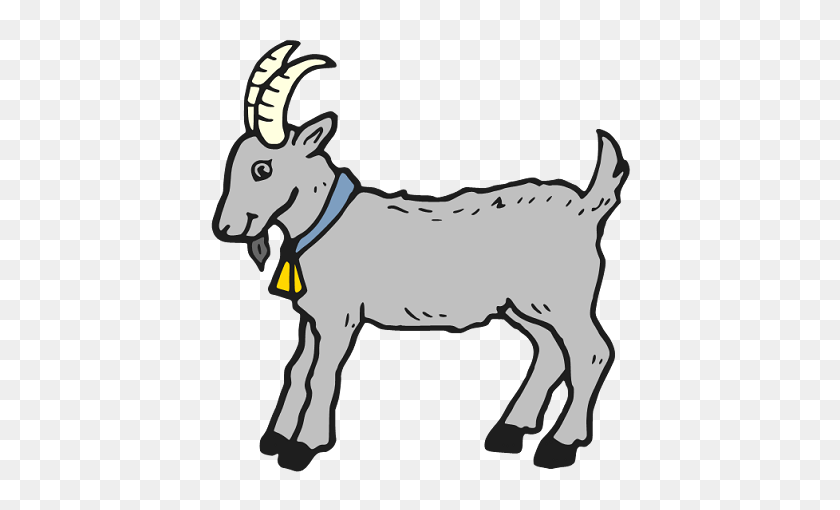 438x450 Goat Clip Art - Billy Goat Clipart