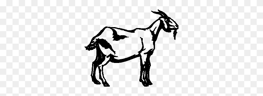 300x248 Goat Clipart Black And White - Wood Clipart Black And White