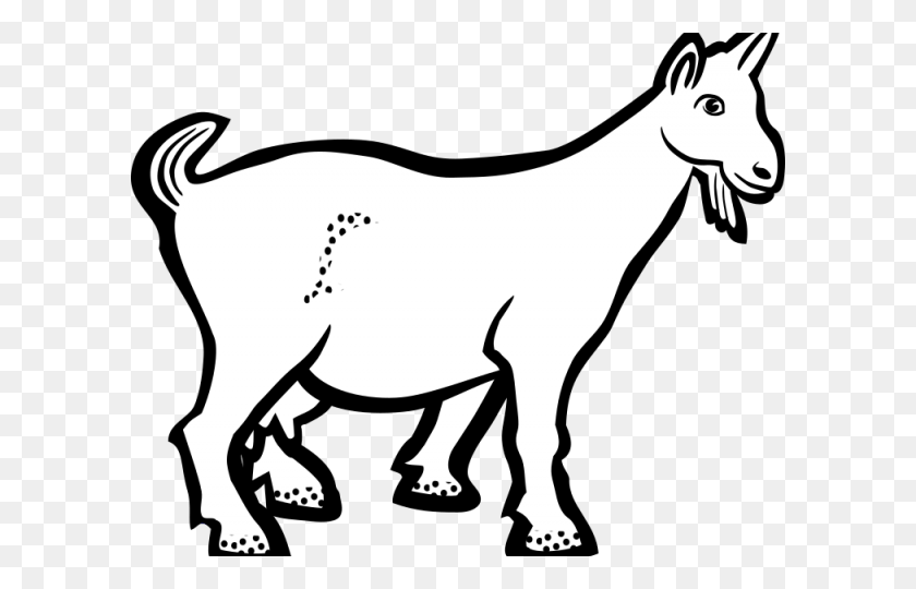 640x480 Goat Clipart Small Goat - Goat Clipart Black And White