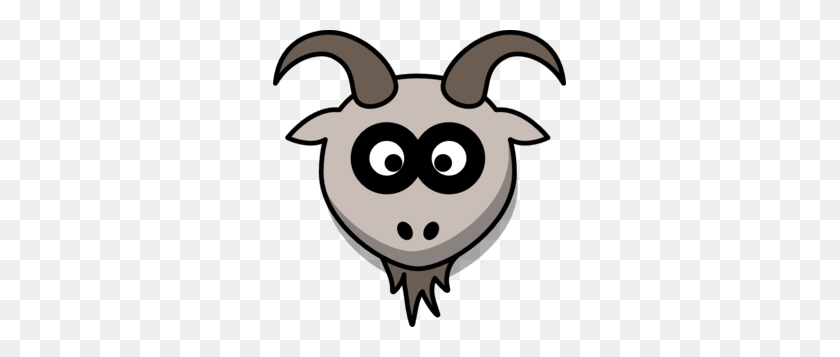 293x297 Goat Face Cliparts - Goat Clipart Black And White