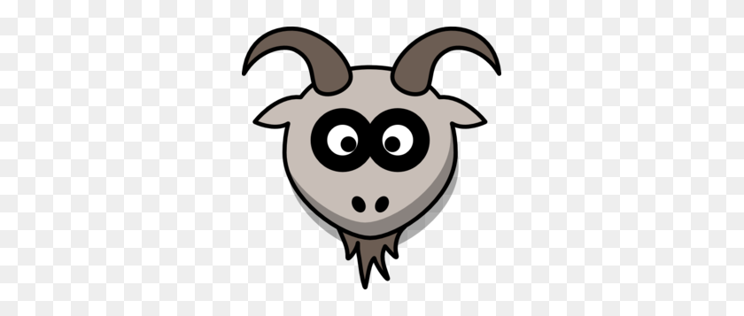 293x297 Goat Head Clip Art - Ram Horns Clipart