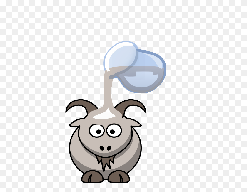 396x594 Goat Milk Clip Art - Goat Head Clipart