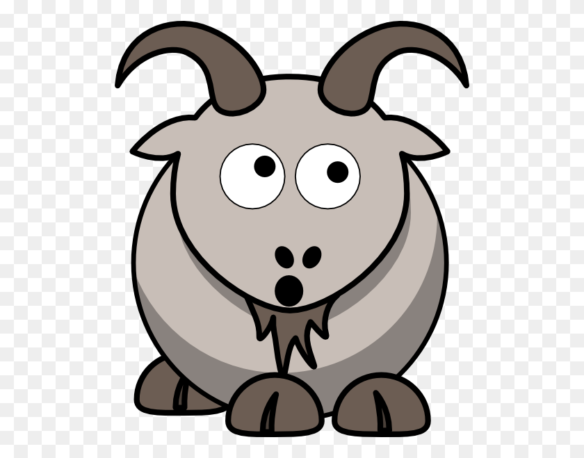 510x599 Goat Outline Clip Art Free Vector - Charity Clipart