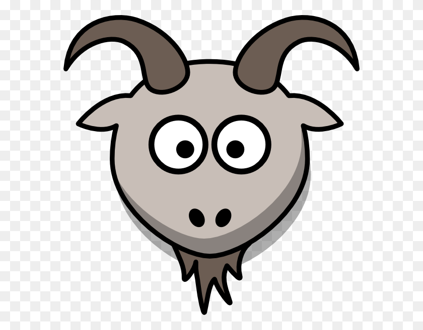 588x597 Goats Head Clipart - Boer Goat Clip Art
