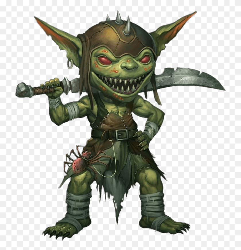 736x811 Goblin With Sword Transparent Png - Goblin PNG