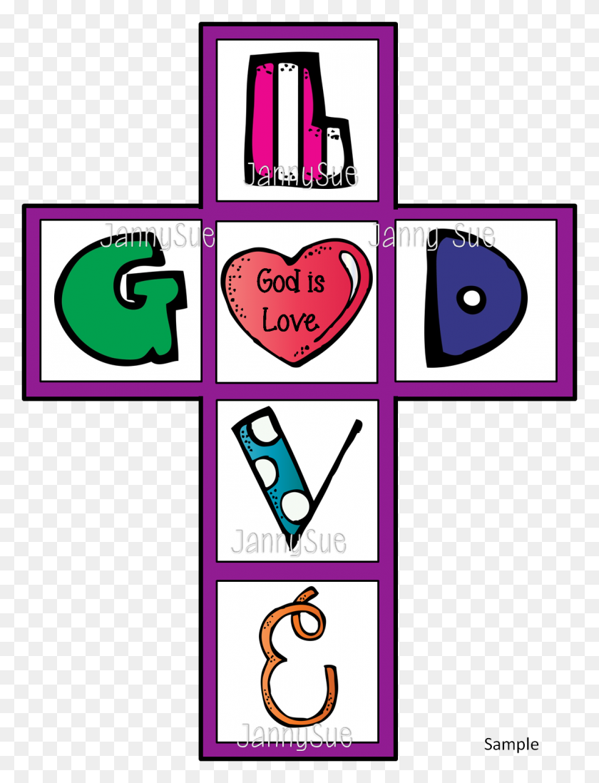 780x1038 God Is Love Cross Craft - God Is Love Clipart