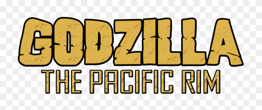 1024x385 Godzilla The Pacific Rim Logo - Godzilla Logo PNG