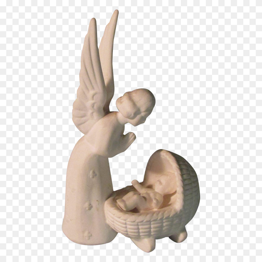 1487x1487 Goebel Christ Baby Jesus Watched - Angel Statue PNG