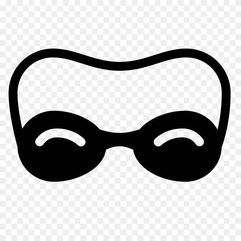 1600x1600 Goggles Filled Icon - Pixel Sunglasses PNG