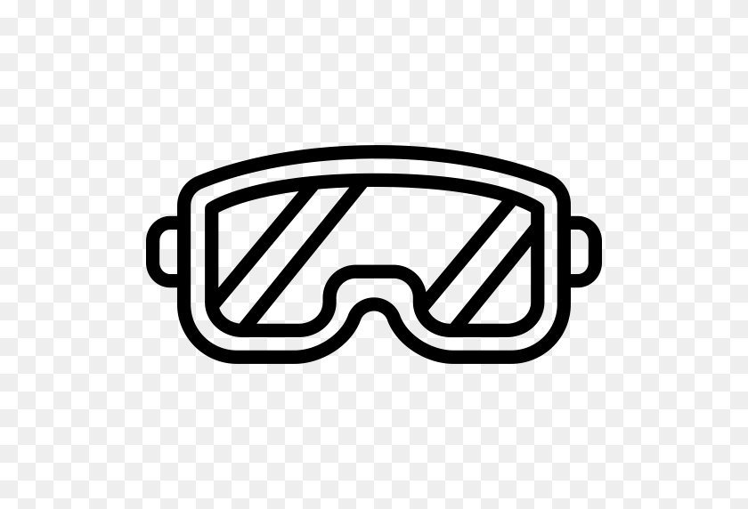 512x512 Goggles, Ski Goggles, Sports Icon With Png And Vector Format - Ski Goggles Clipart