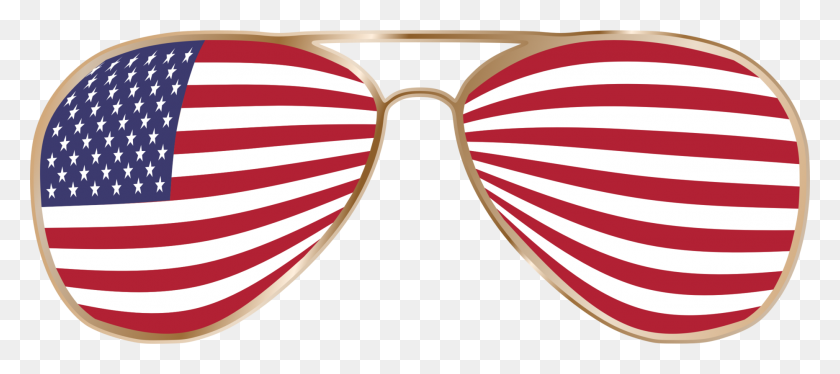 1863x750 Goggles United States Of America Sticker Sunglasses Free - America PNG