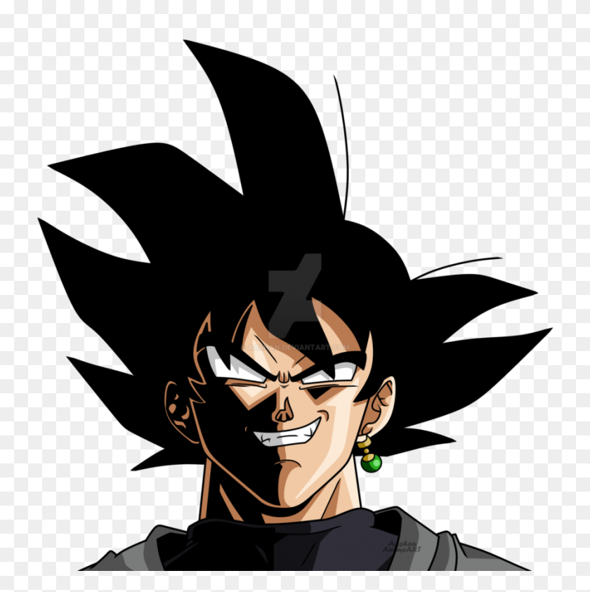 892x896 Goku Black Face With Black Shades - Goku Black PNG