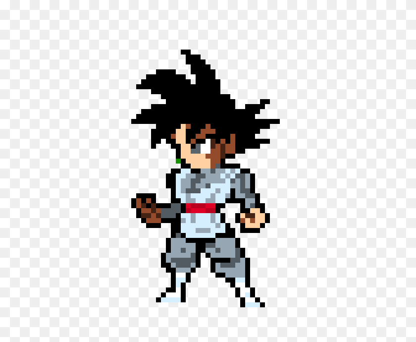 530x630 Goku Negro Pixel Art Maker - Goku Negro Png