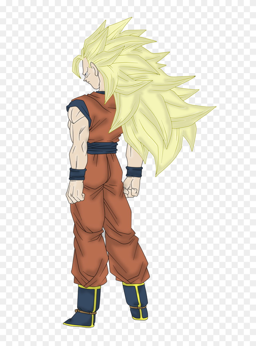 742x1076 Goku Super Saiyan - Super Saiyan Hair PNG