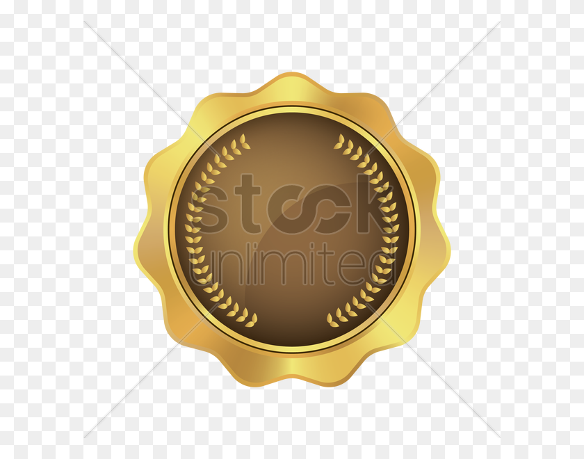 600x600 Gold Badge Design Vector Image - Gold Seal PNG
