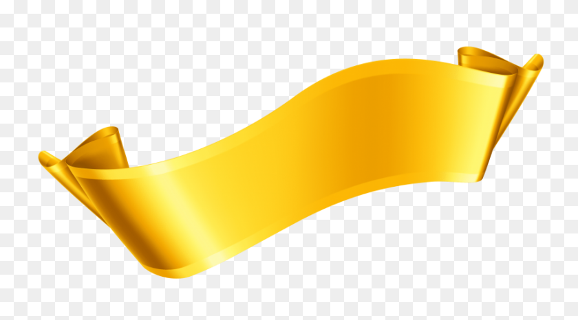 851x443 Gold Banner Png - Gold Banner PNG