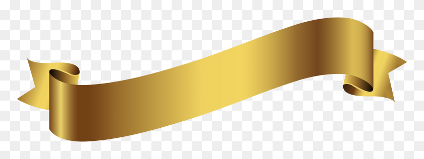 8000x2626 Gold Banner Transparent Png - Gold Banner PNG