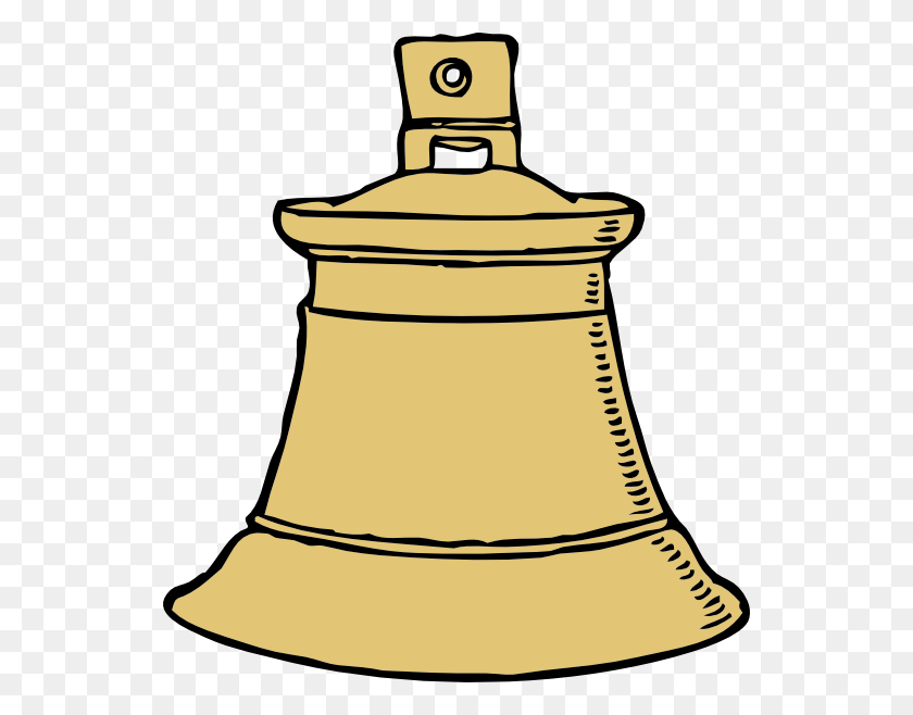 540x598 Gold Bell Png, Clip Art For Web - Bell Clipart