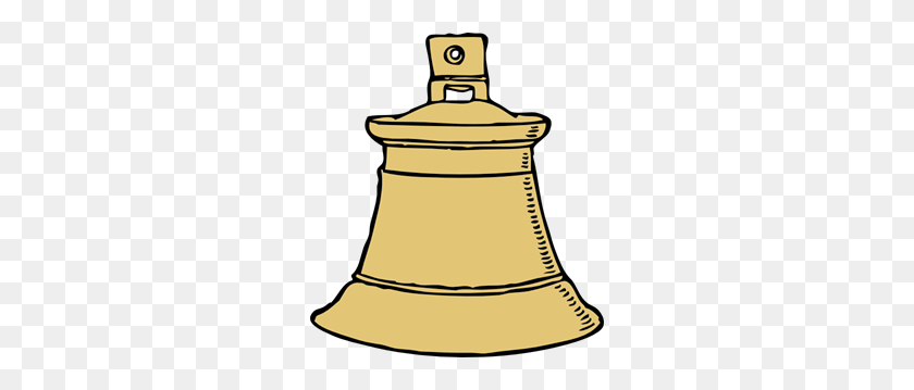 270x299 Gold Bell Png, Clip Art For Web - Bell PNG