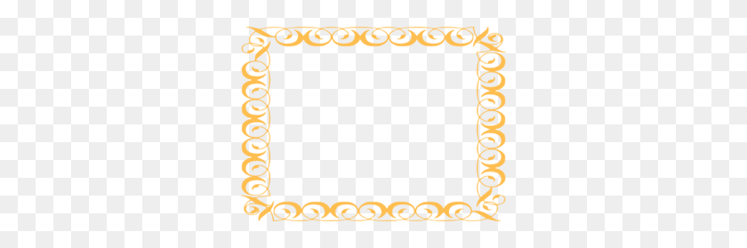 298x219 Gold Border Gva Clip Art - Gold Border PNG