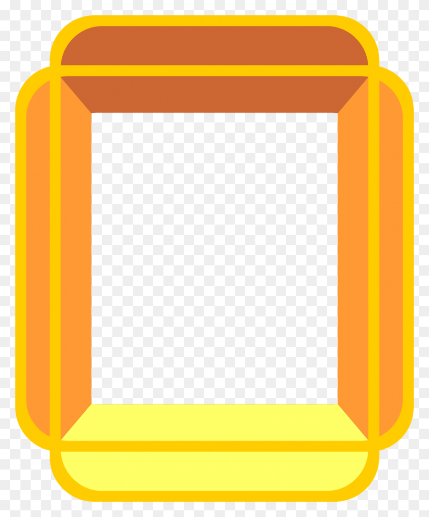 958x1171 Gold Border Png, Round Gold Border Transparent Png Clip Art - Gold Frame Clipart