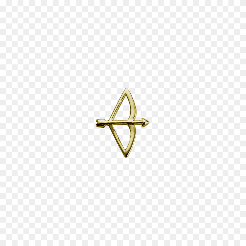 1024x1024 Gold Bow Arrow - Gold Bow PNG