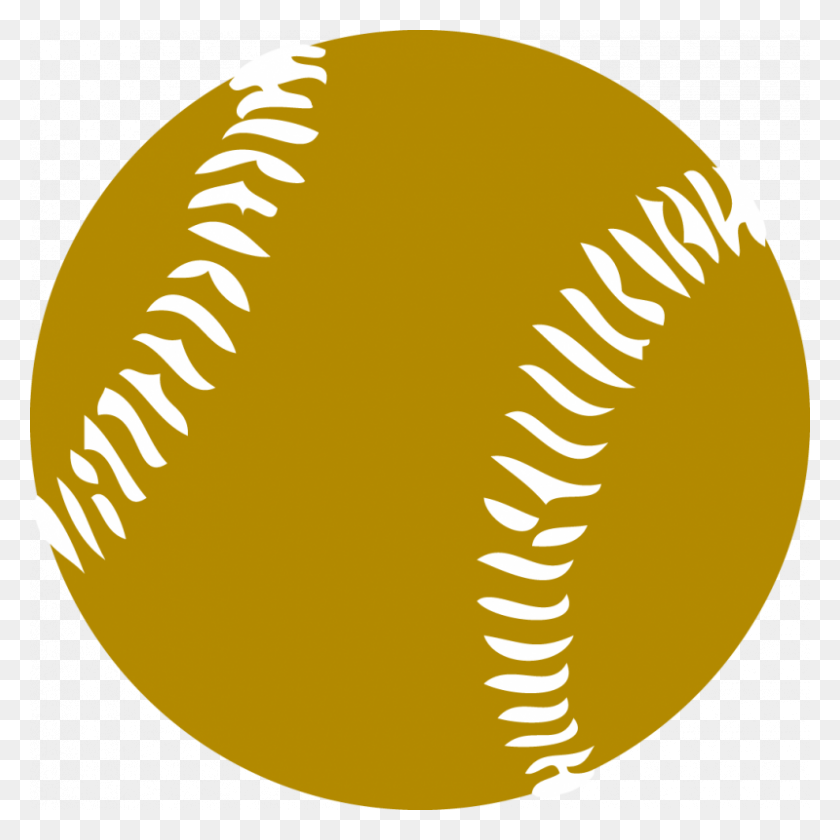 800x800 Gold Clipart Baseball - Baseball Banner Clipart