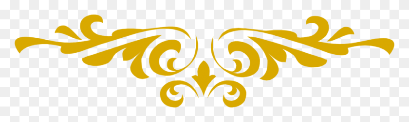 958x236 Gold Clipart Design - Gold Pattern PNG