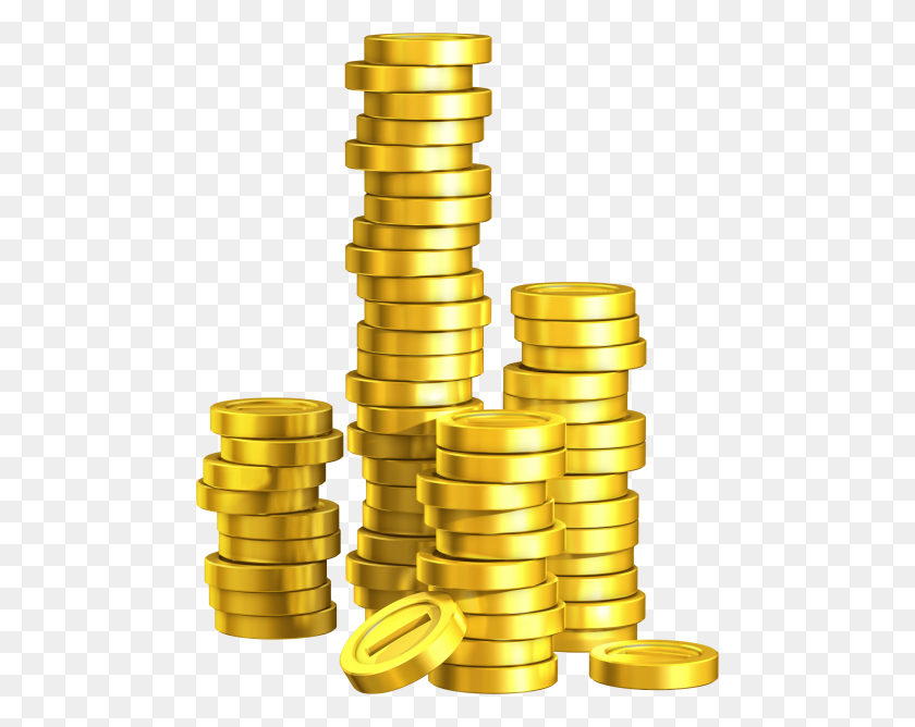 480x608 Gold Coins Png - Gold Coin PNG