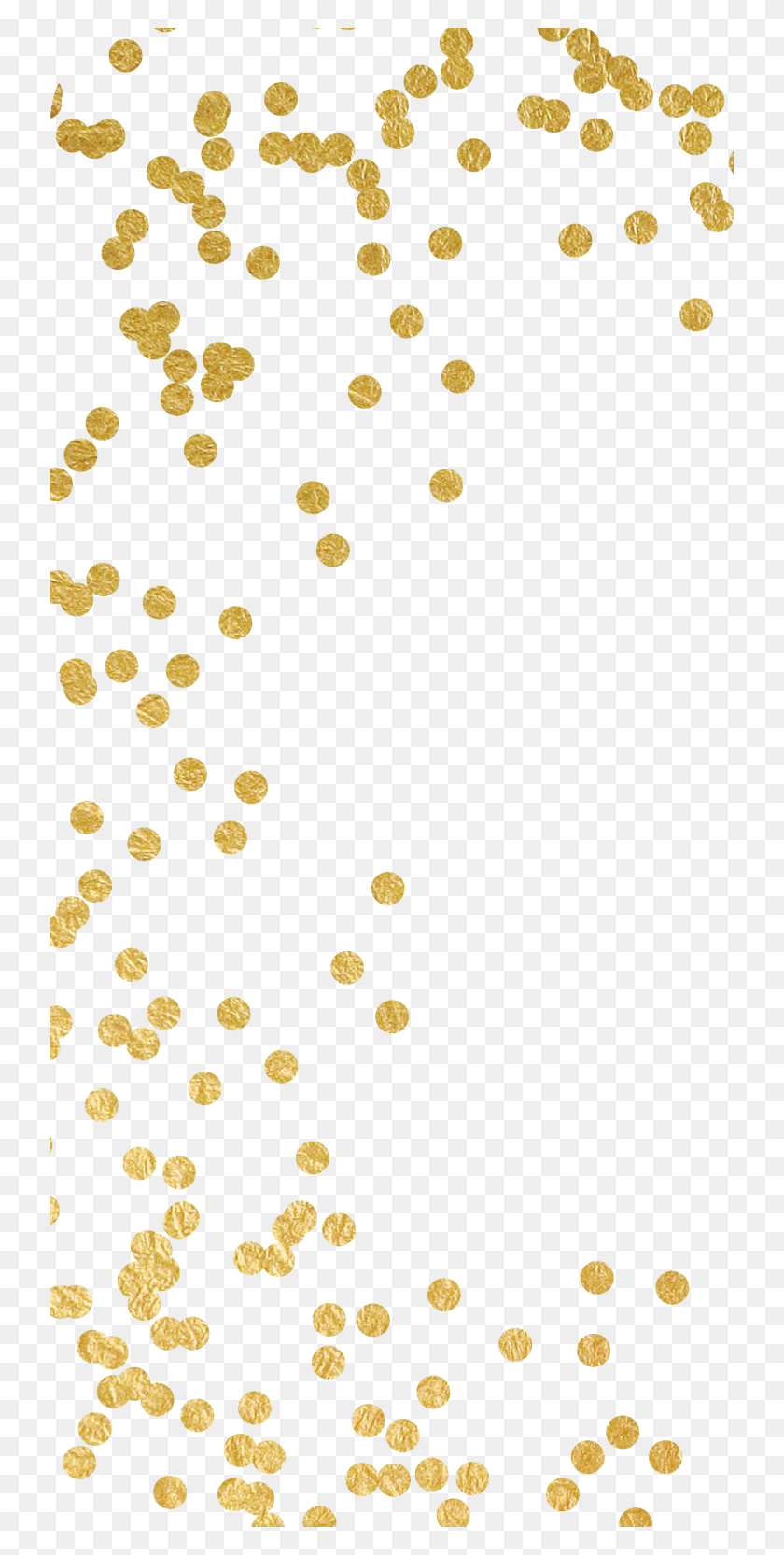 732x1606 Gold Confetti Otterbox Commuter Iphone Iphone Case - Gold Confetti PNG