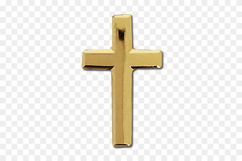 500x500 Gold Cross Badge - Gold Cross PNG