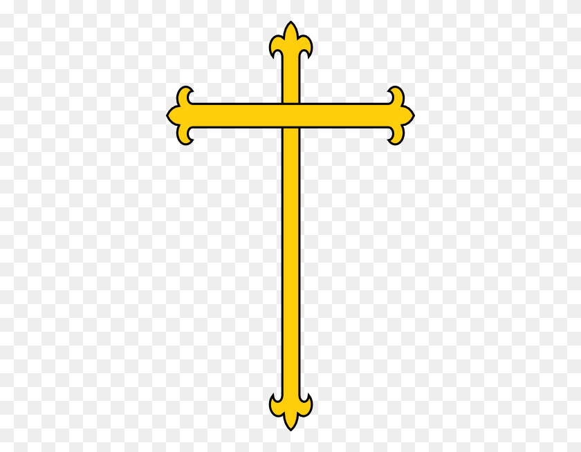 360x594 Gold Cross Clip Art - Religious Cross Clipart