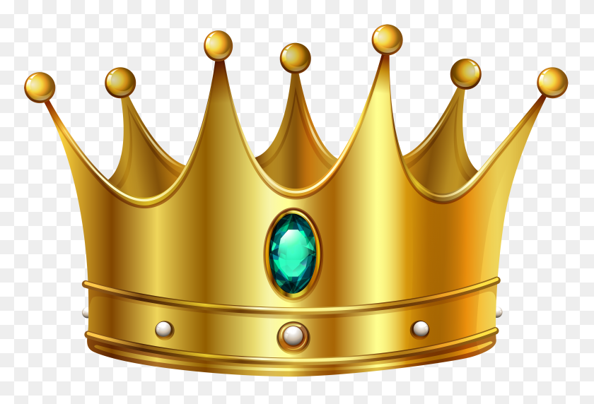 5000x3287 Gold Crown Clipart - Crown Vector PNG