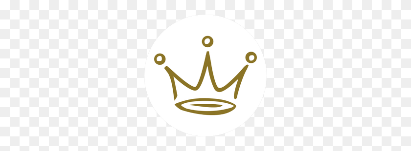 250x250 Gold Crown Doodle Sticker - Gold Sticker PNG