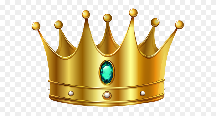 600x394 Gold Crown With Diamond Png Clip Art - Crown Clipart