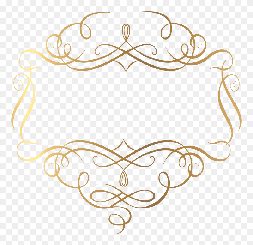 8000x7720 Gold Decoration Png Transparent Clip Art Image Gallery, Clip - Rustic Banner Clipart