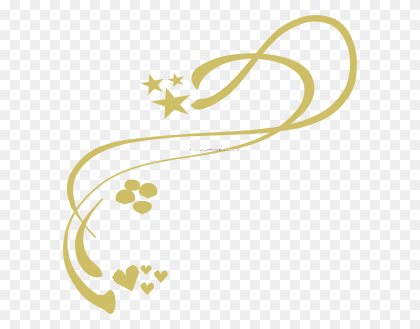 588x598 Gold Design Clip Art - Gold Swirl Clipart