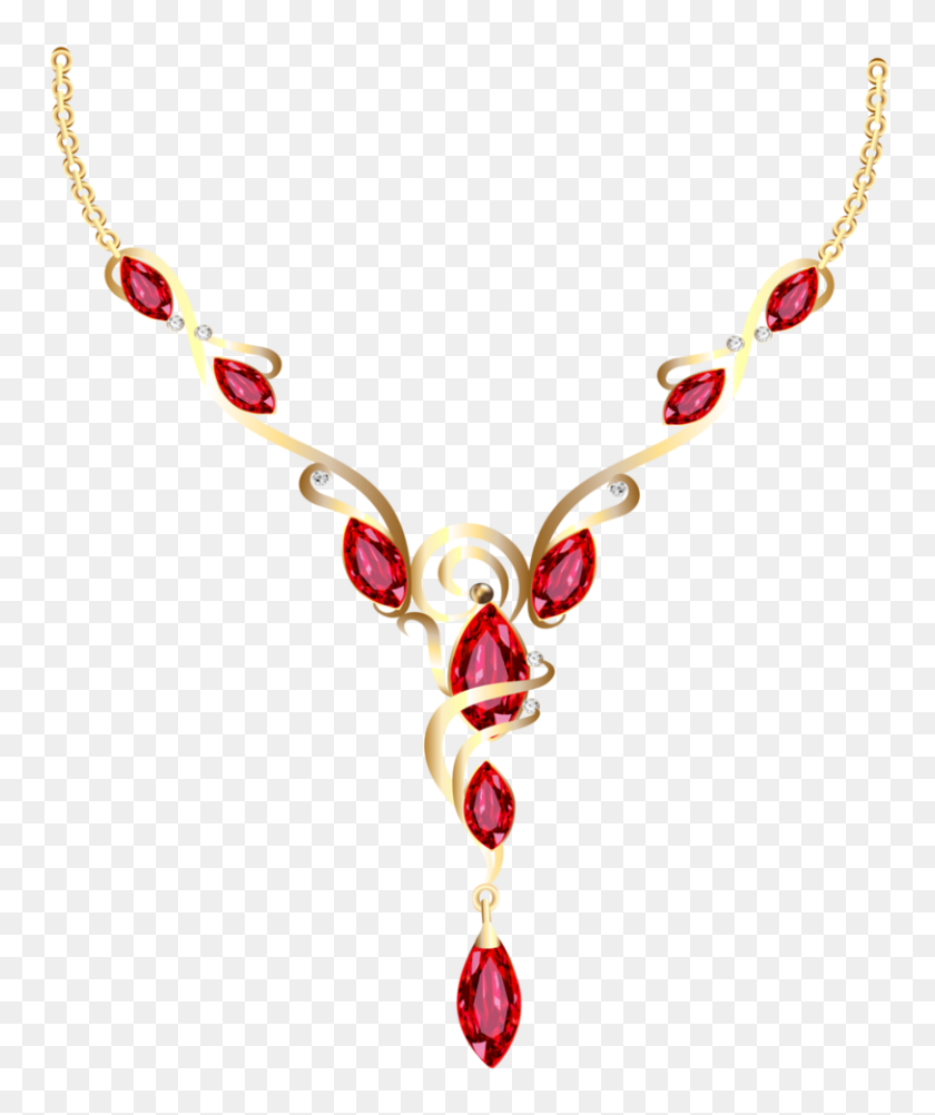 813x982 Gold Diamond Necklace Png Clipart - Gold Chain PNG