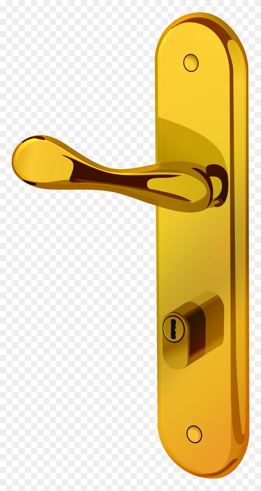4108x8000 Gold Door Handle Png Clip Art - Gold Clipart