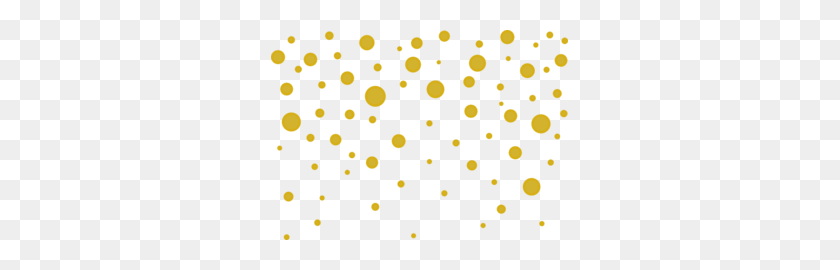 297x210 Gold Dots Clip Art - Gold Confetti Clipart