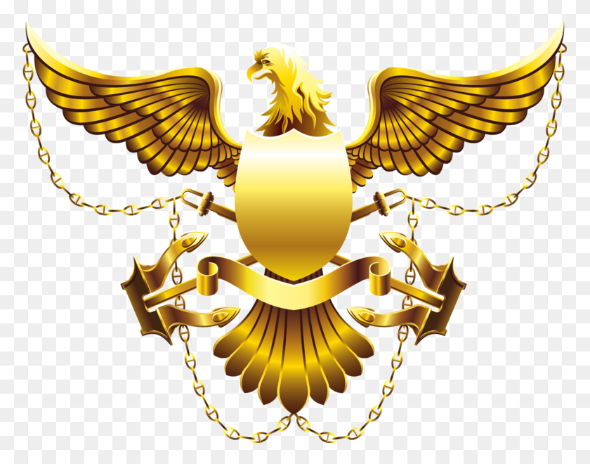 775x600 Escudo De Águila Dorada De Alta Resolución - Escudo Dorado Png