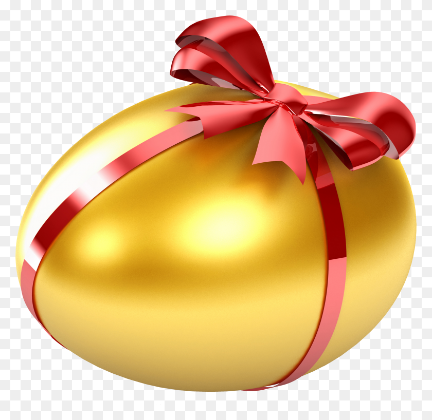 2957x2875 Gold Egg Png Image - Gold Bow PNG