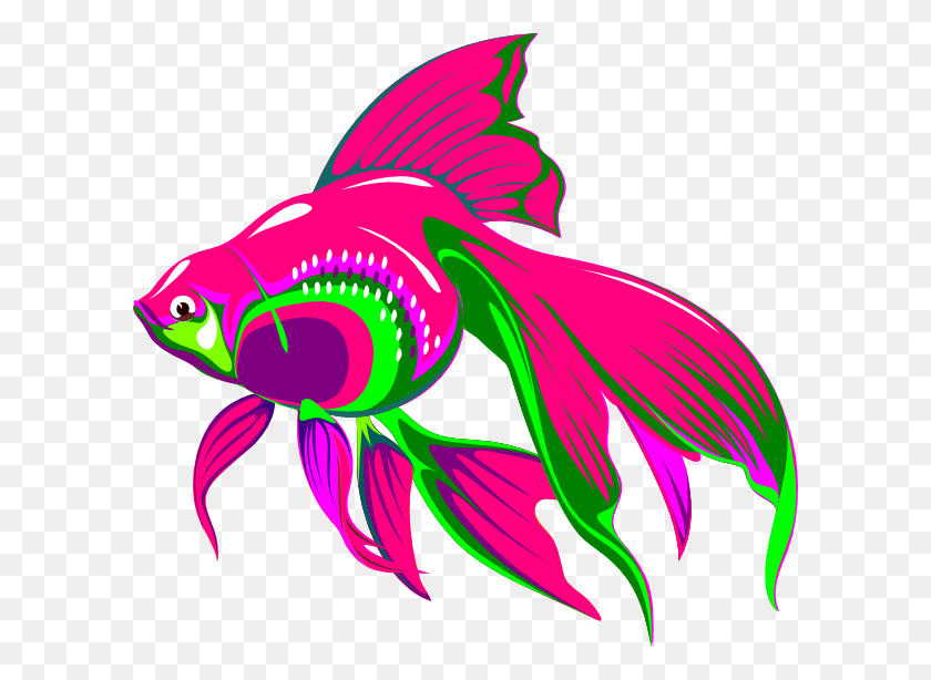600x554 Золотая Рыбка Картинки - Рыбы Клипарт Изображения