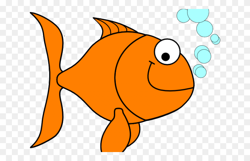 640x480 Gold Fish Clipart Tiny Fish - Clipart De Peces De Agua Dulce