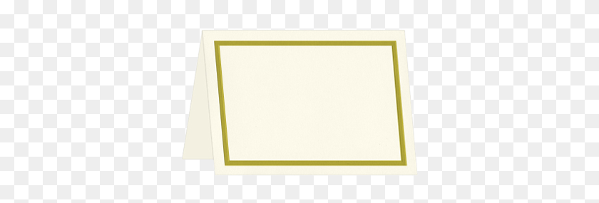 350x225 Gold Foil Note, Single Fold X Ecru Cardstock - Gold Foil PNG